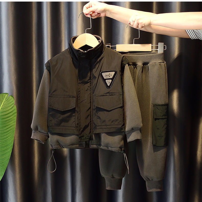 子涵童装D男童春装套装洋气2024新秋冬季儿童运动休闲两件套秋冬