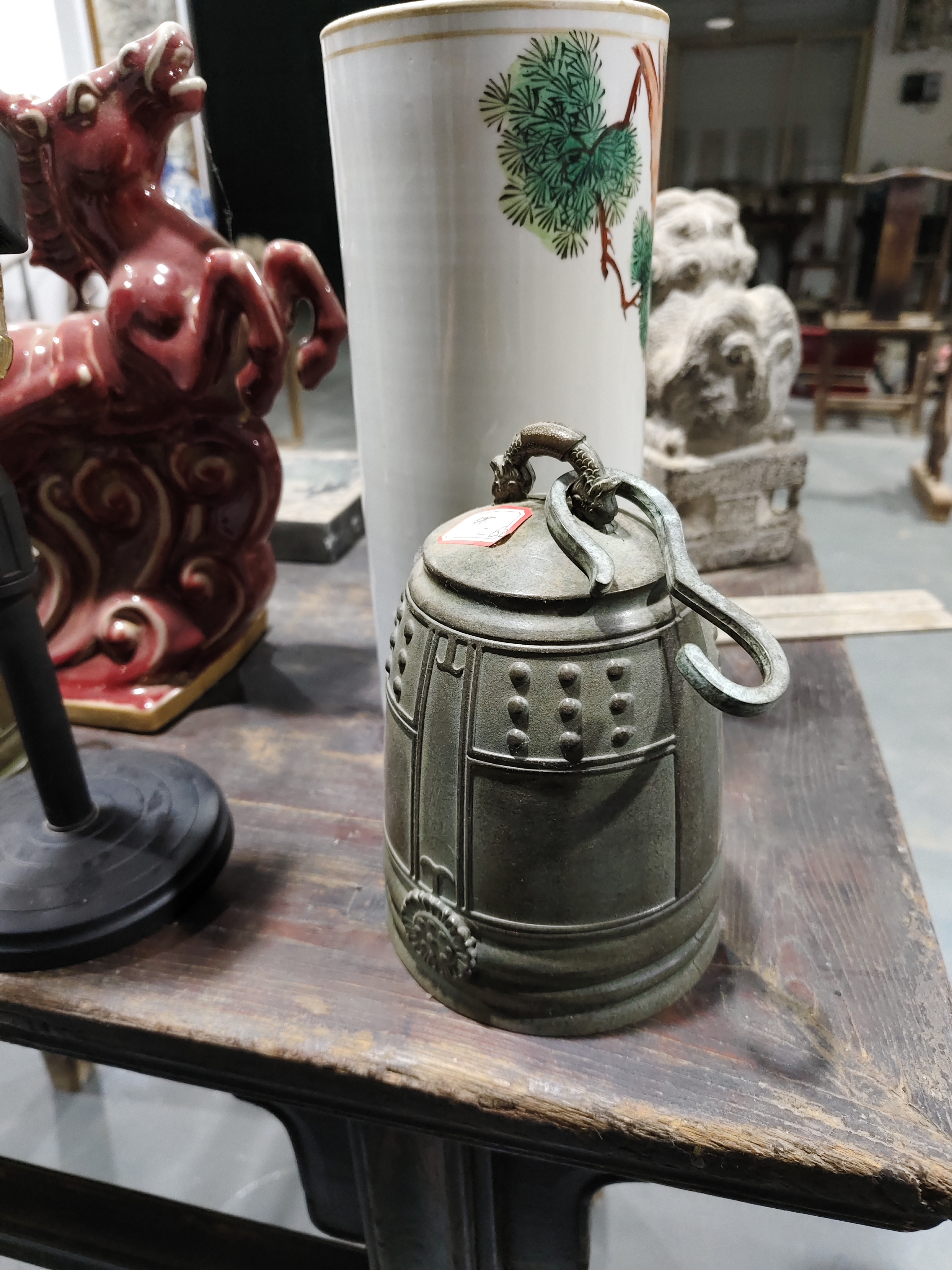 宋红文玩摆件儿  铜钟