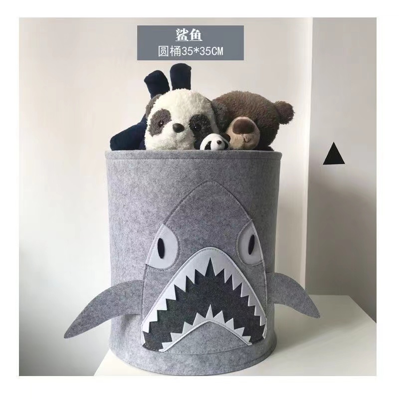 【勿中差评反②】动物毛毡收纳桶宝宝脏衣篓玩具收纳（玩具厂补贴