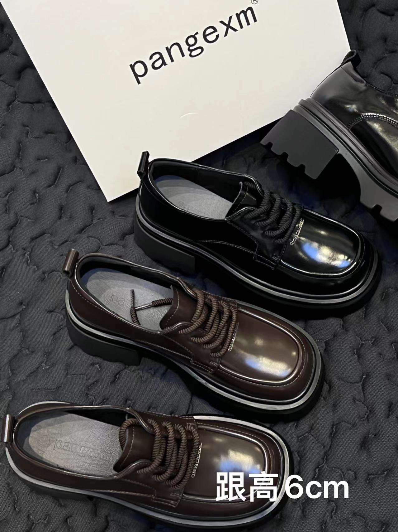 胖哥精选女鞋定制时尚百搭厚底乐福鞋69-01                     