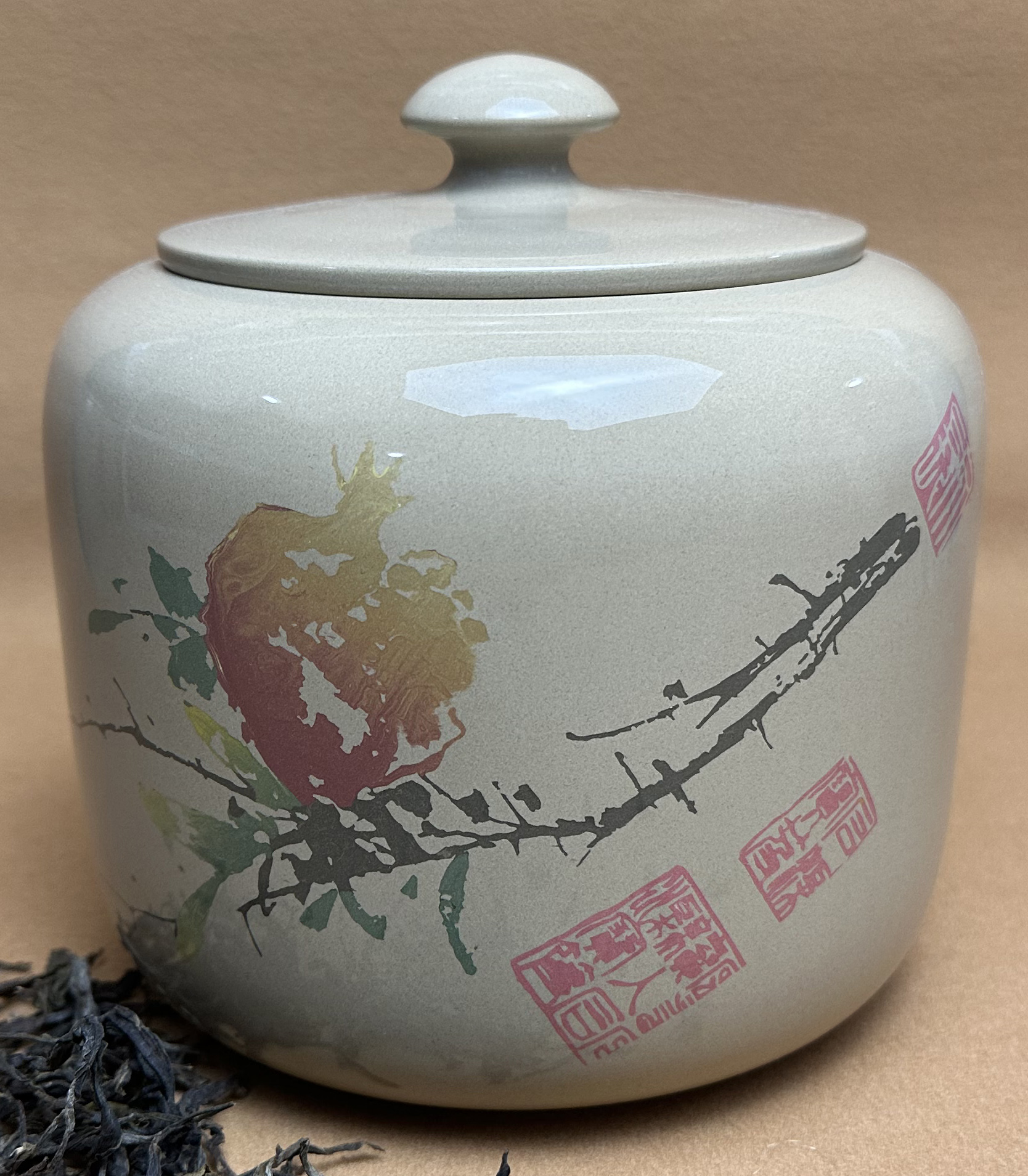 微瑕微瑕建水紫陶纯手工书法装饰水亮打磨刻填工艺精美高端茶叶罐