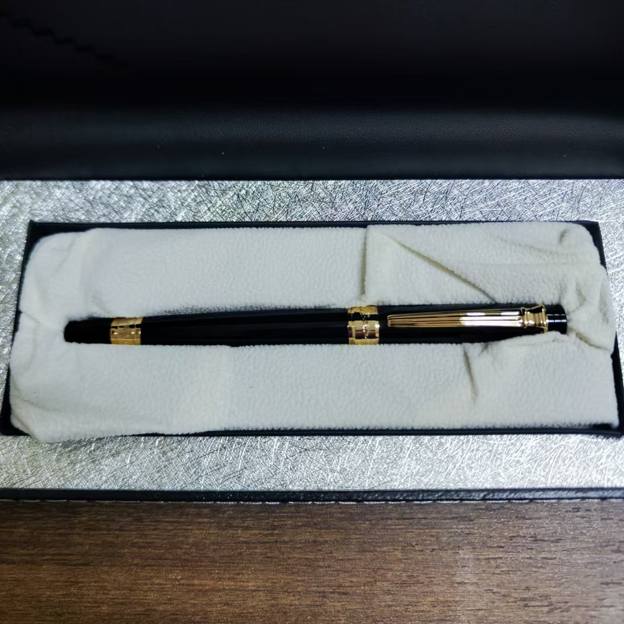 毕加索917私人订制纯手工二次精打磨款亮黑金夹小暗尖美工笔