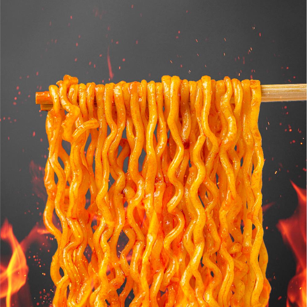 芯蒸呈火鸡面定制宽面超辣火鸡面网红韩式甜辣泡面拌面华统火鸡面