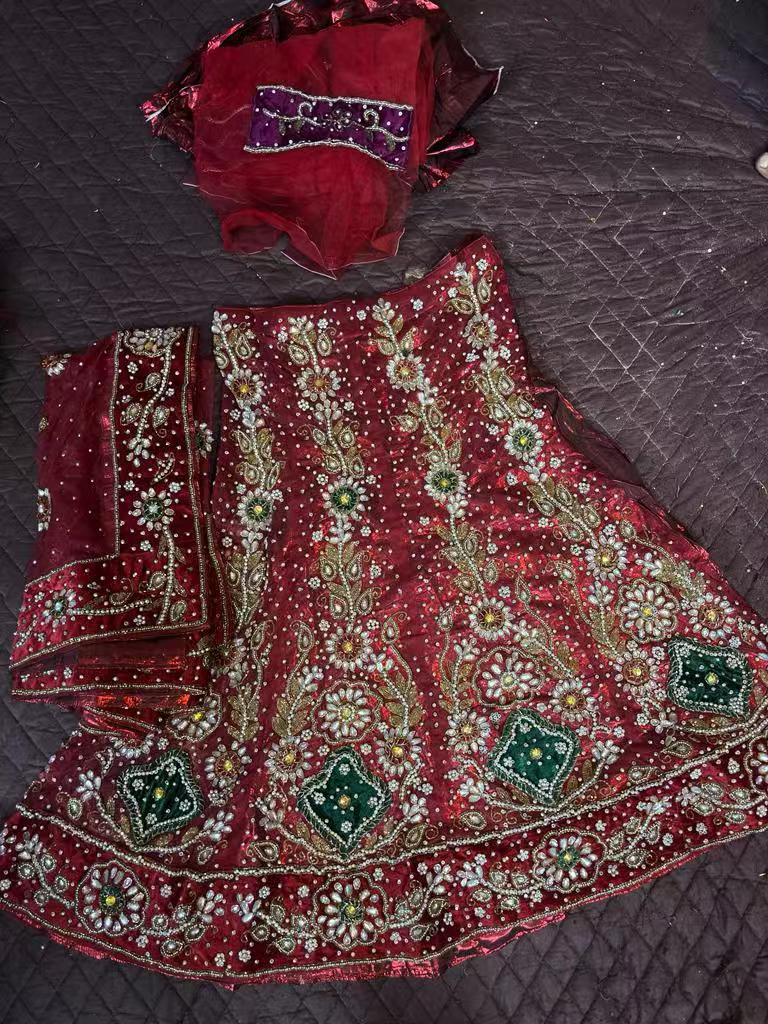 胖mm大码礼服红色印度特色服饰