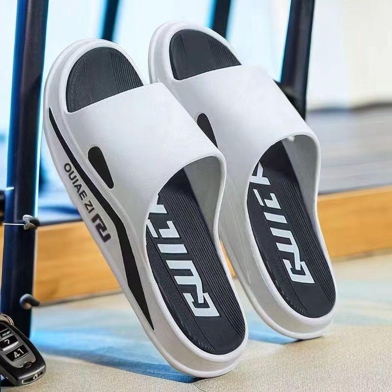 拖鞋家用室内防滑时尚运动2024外穿居家洗澡浴室防滑潮流拖鞋室外