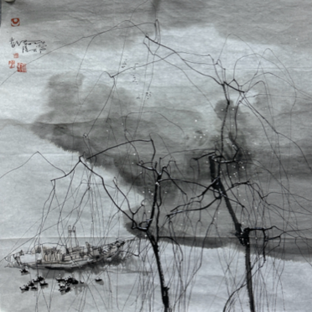 （新）陆天宁老师圣地圣水作品（四平尺）及画家简介