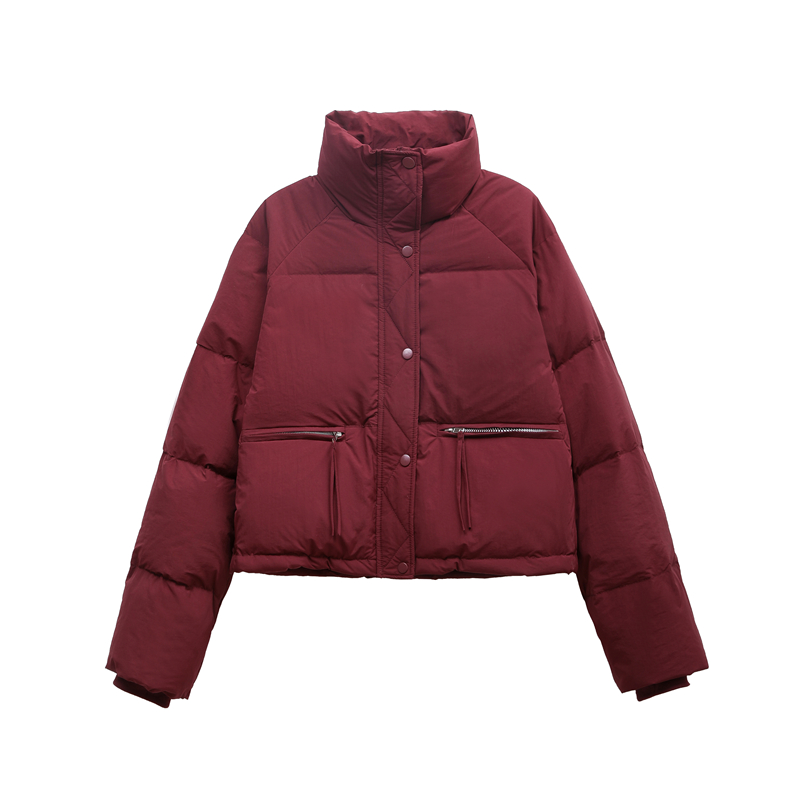 GUIDI FAME2023冬新款韩版棉服女士立领小个子加厚时尚外套面包服