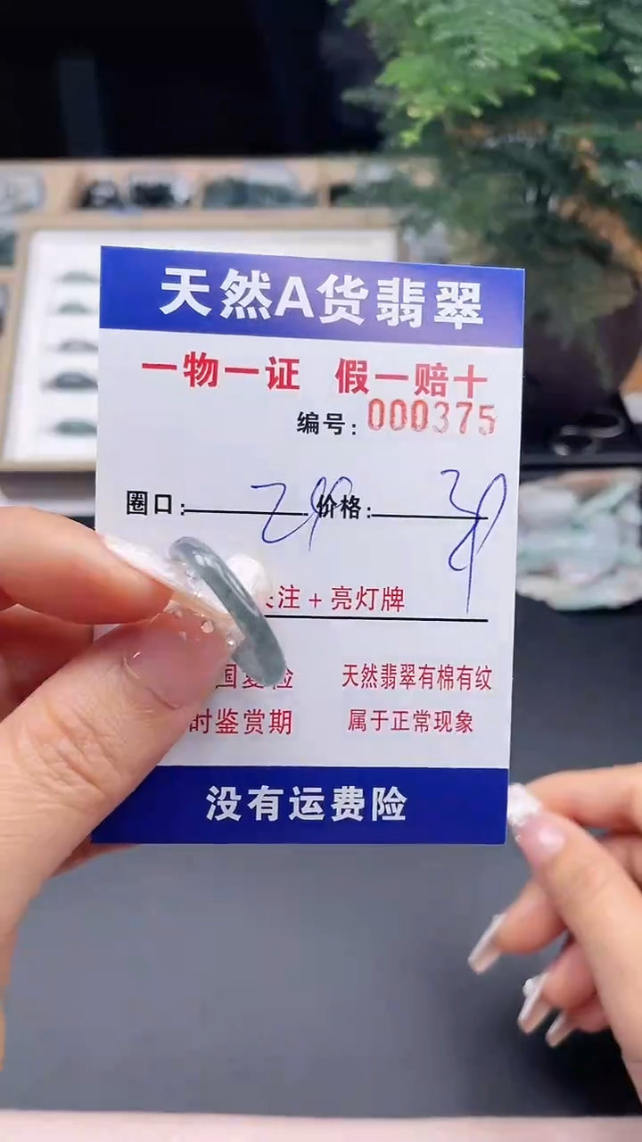 【闪购商品】翡翠戒指未镶嵌24*0375