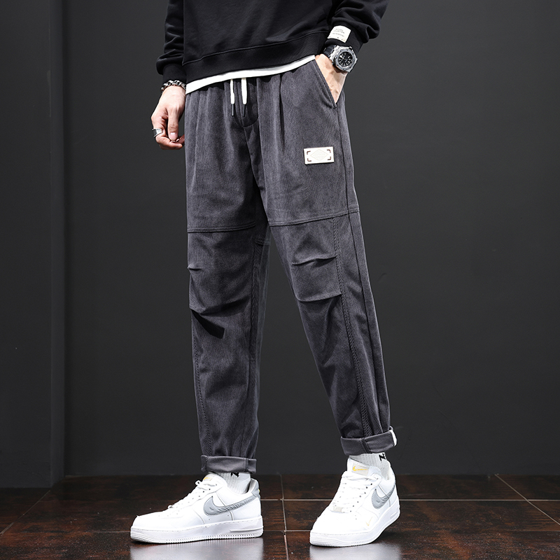 裤子男宽松直筒秋冬季长裤男士休闲裤百搭潮流卫裤春秋大码秋季