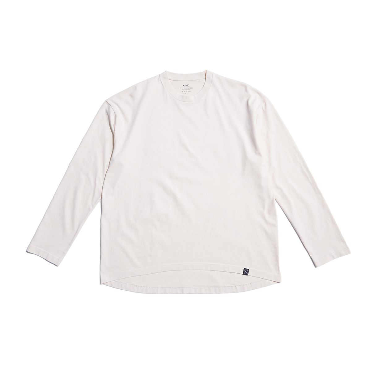 无品牌四色宽松简约长袖圆领素T