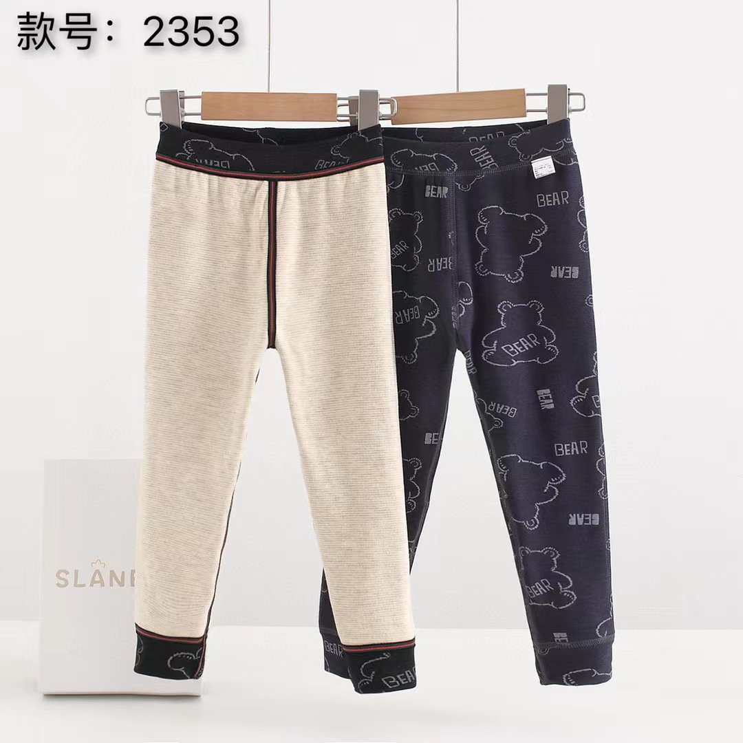 肉肉家-（两层巨保暖）2353儿童冬季加厚裤