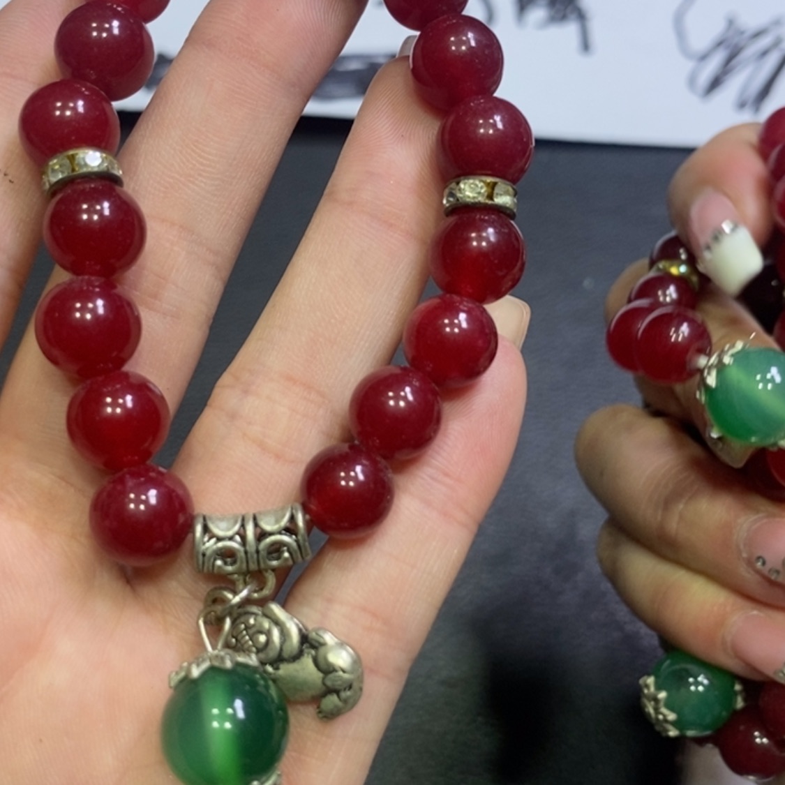 【闪购商品】烟晶手链银S925镶嵌13