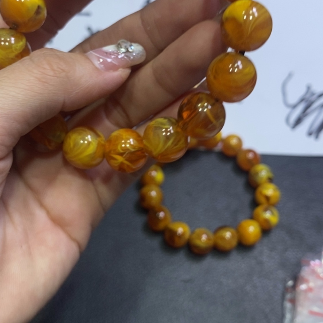 【闪购商品】烟晶手链银S925镶嵌8