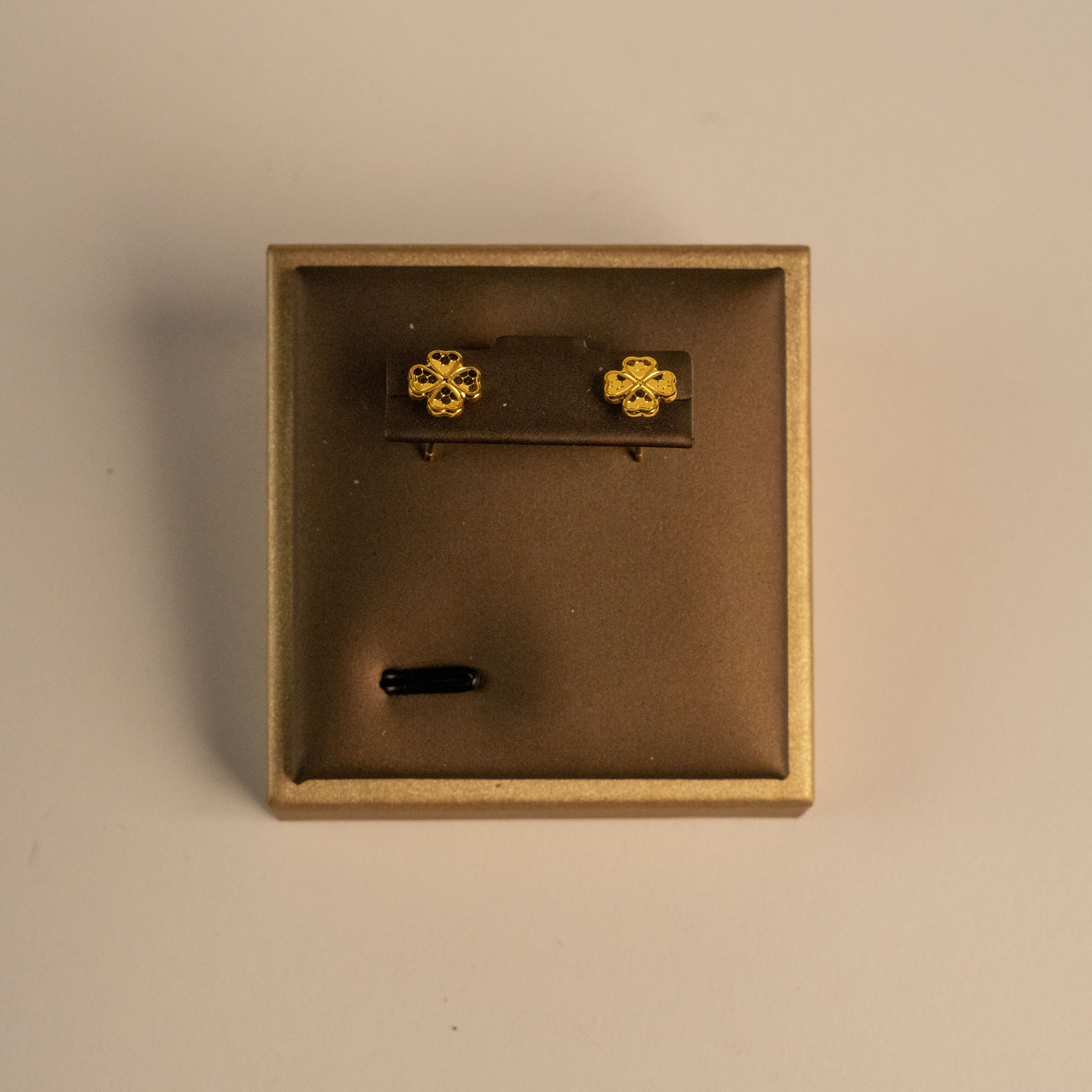 足银耳饰 爱心四叶草耳钉复古简约精致时尚古法精美