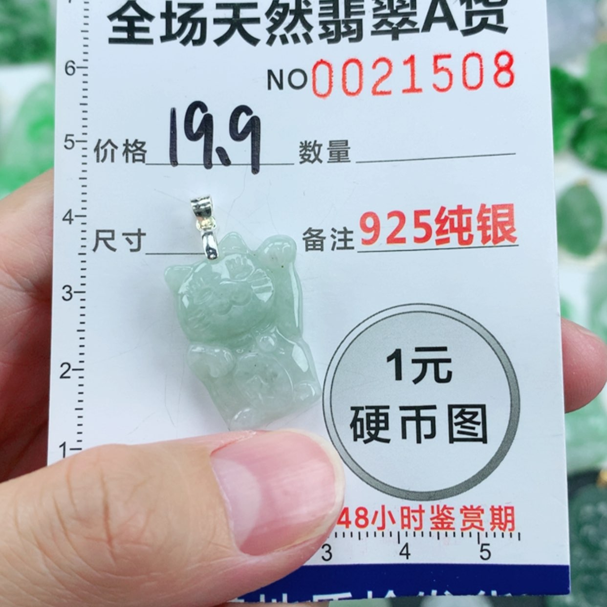 【闪购商品】翡翠颈饰银S925镶嵌