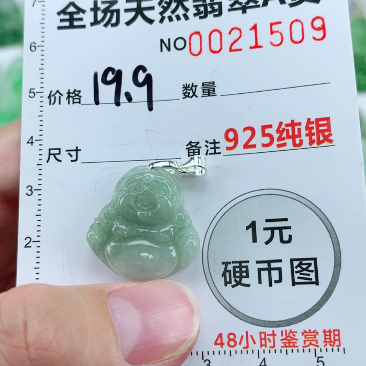 【闪购商品】翡翠颈饰银S925镶嵌