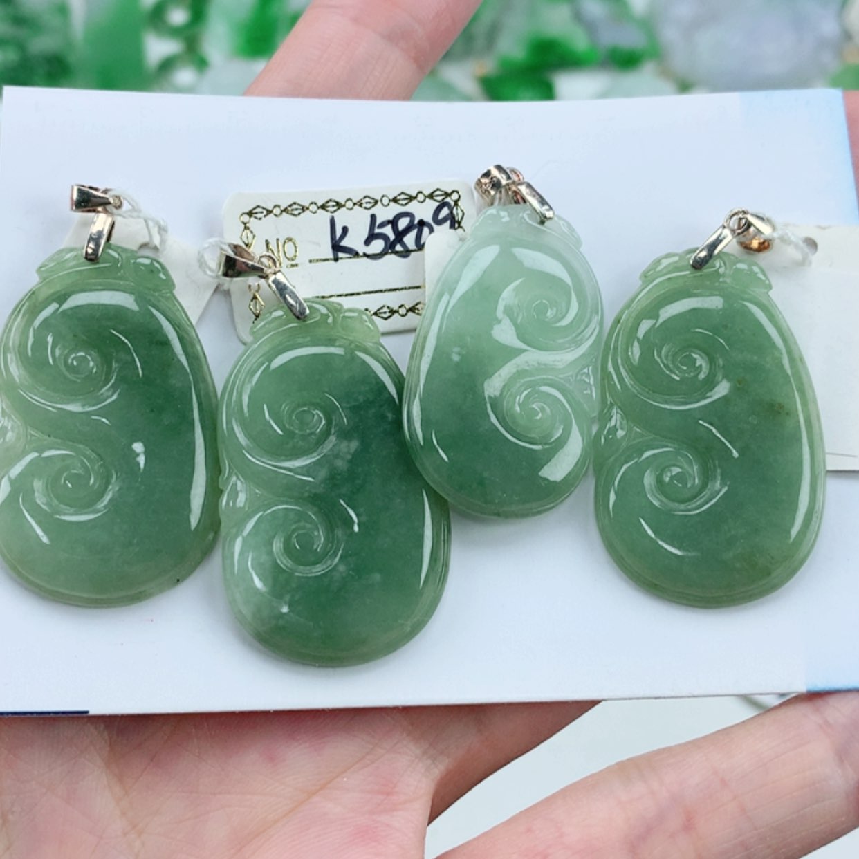 【闪购商品】翡翠颈饰银S925镶嵌多样性发货 发1件