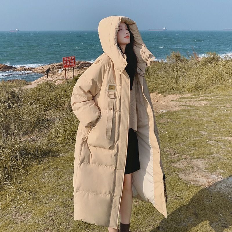 波司豋羽绒羽绒服女中长款冬季2023年新款韩版棉衣加厚过膝连帽棉