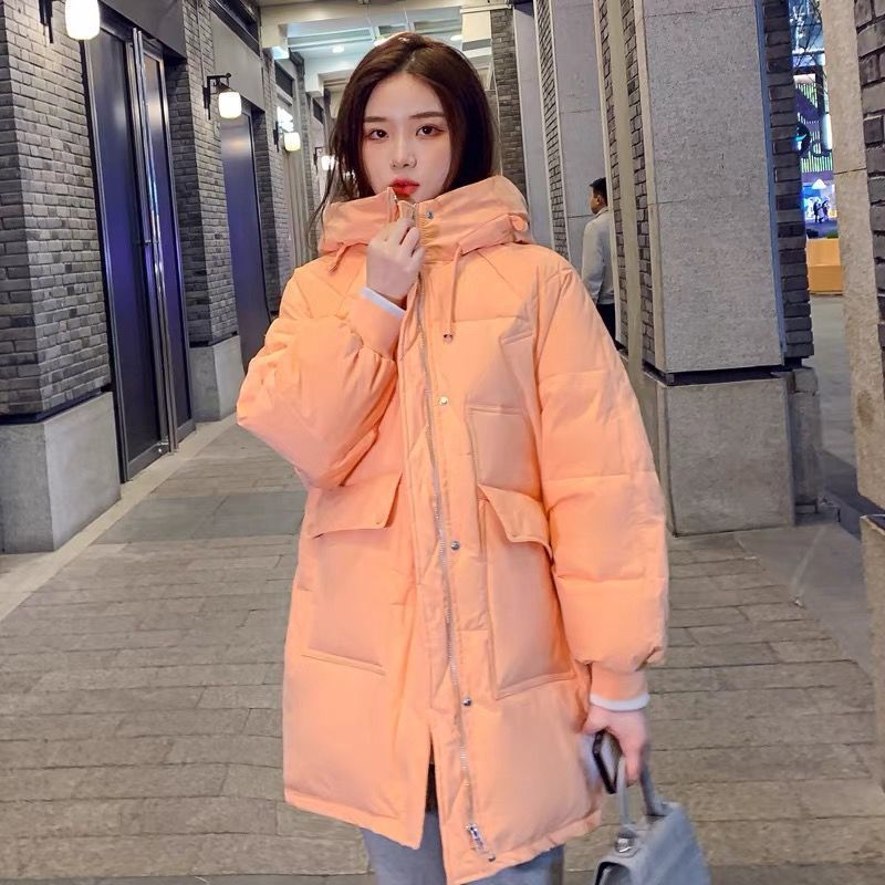 波司豋白鸭绒羽绒服女中长款2023冬新款韩版面包服学生洋气百搭保