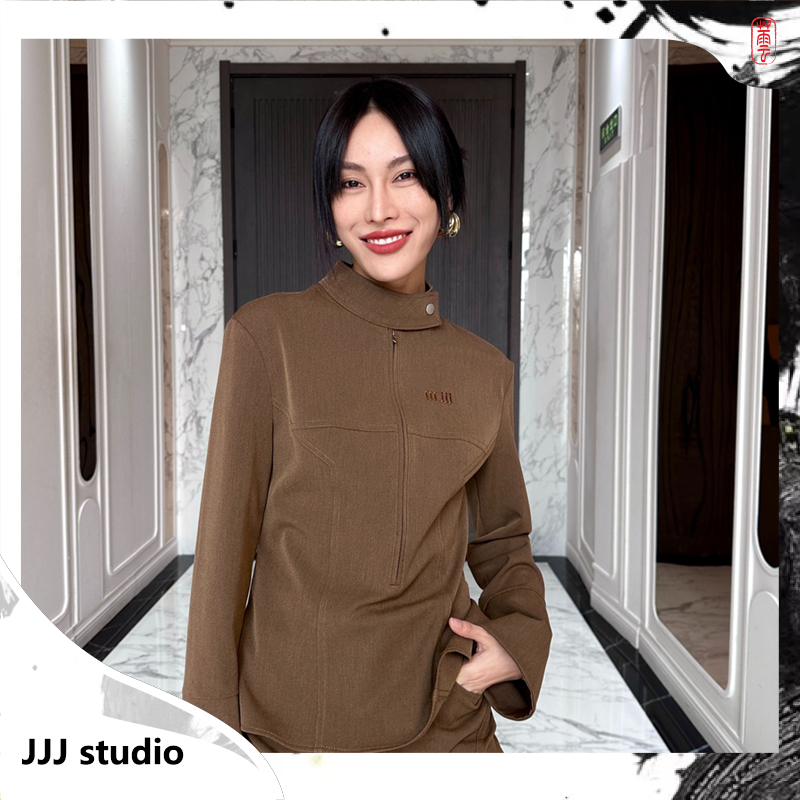 JJJ STUDIO 棕色上衣  JKWSW1N333
