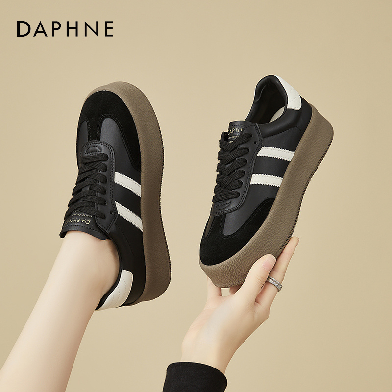 达芙妮厚底德训鞋女款爆款2025新款显脚小休闲运动女鞋子女生板鞋