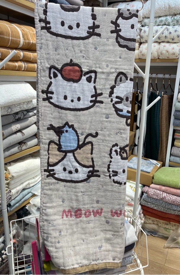 四层纱布浴巾，沙发巾，多功能毯  搭巾