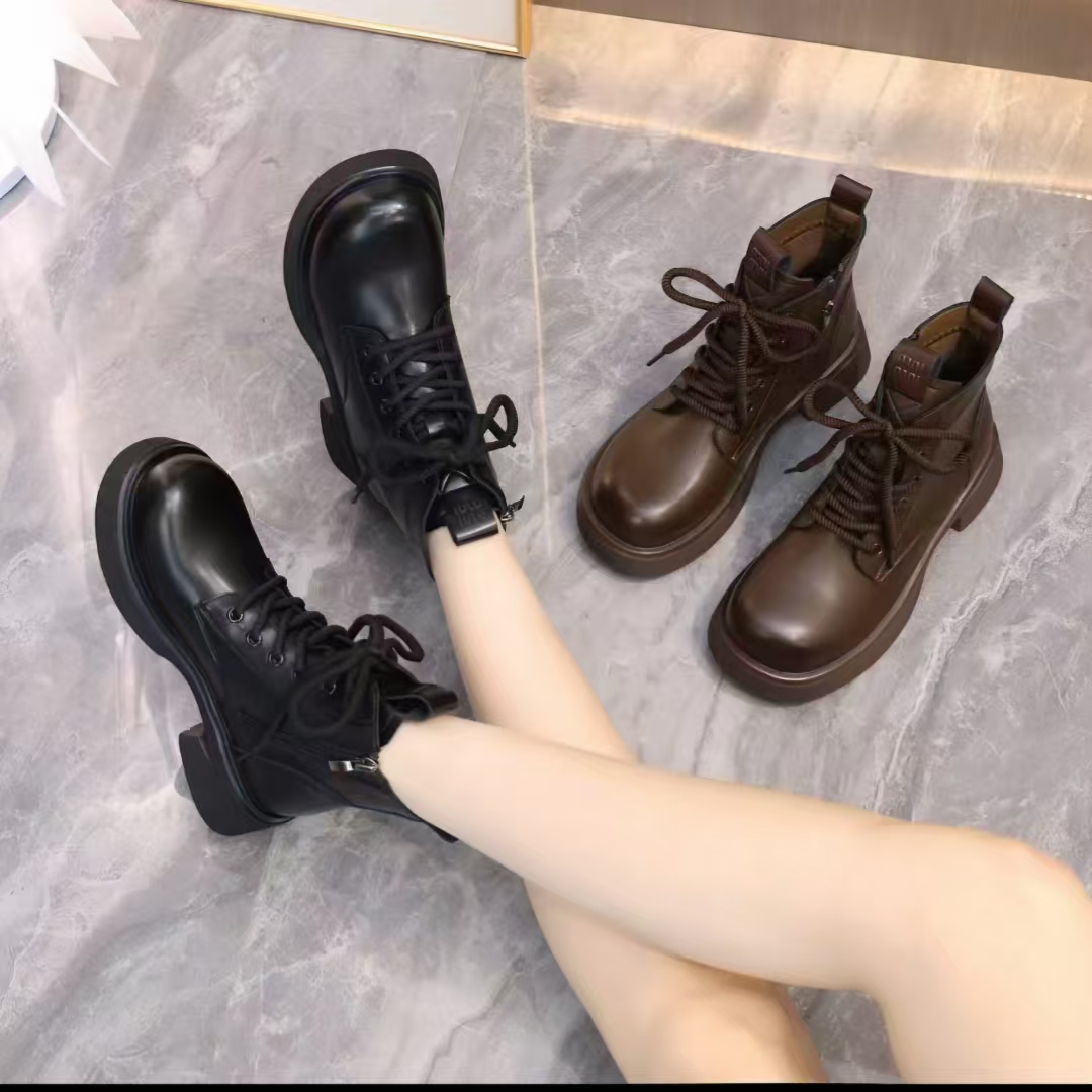 秋冬新款复古百搭休闲时尚马丁靴1