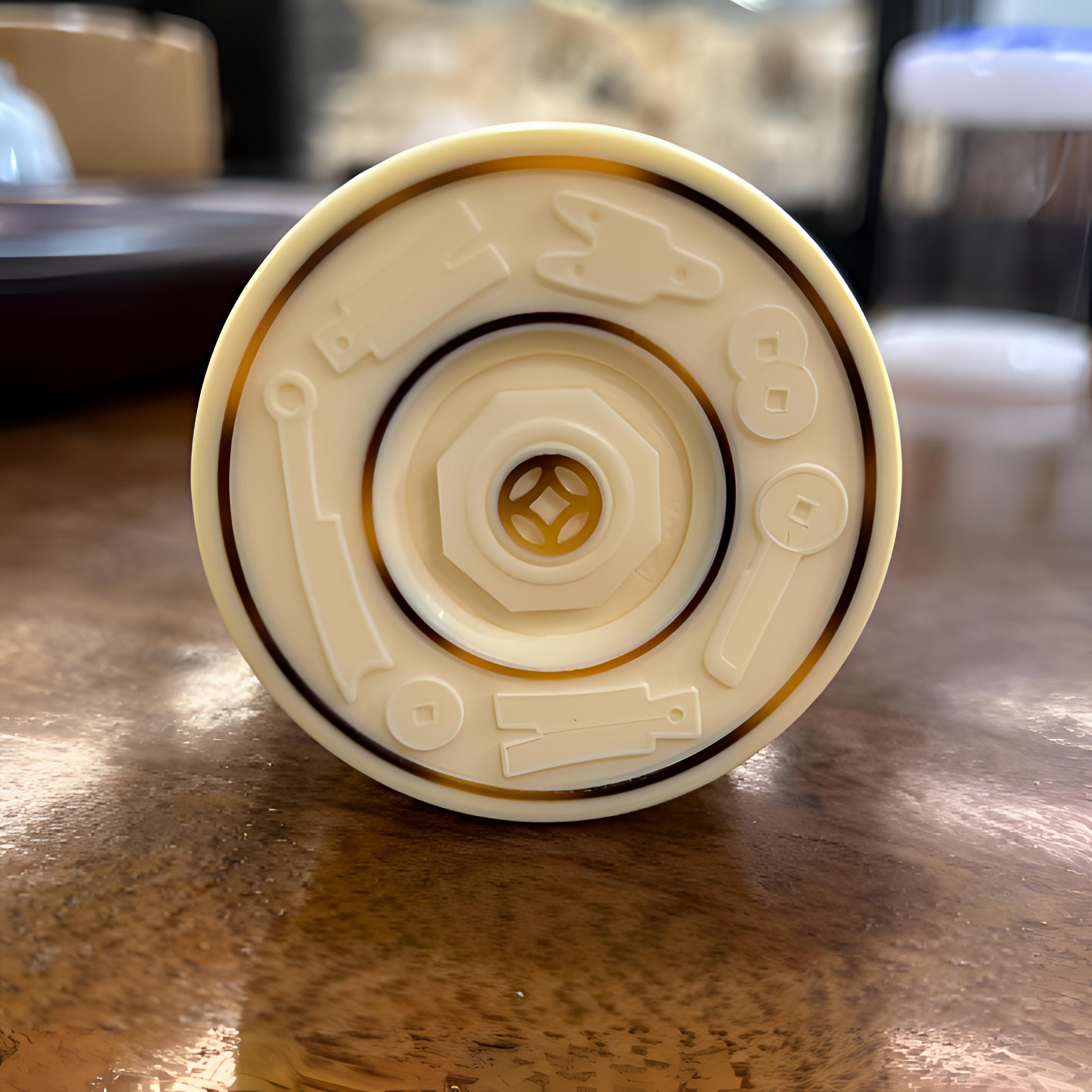 曹麟翔 古钱币款变色老密胺高万体 扎嘴筒 保真尺寸55/48