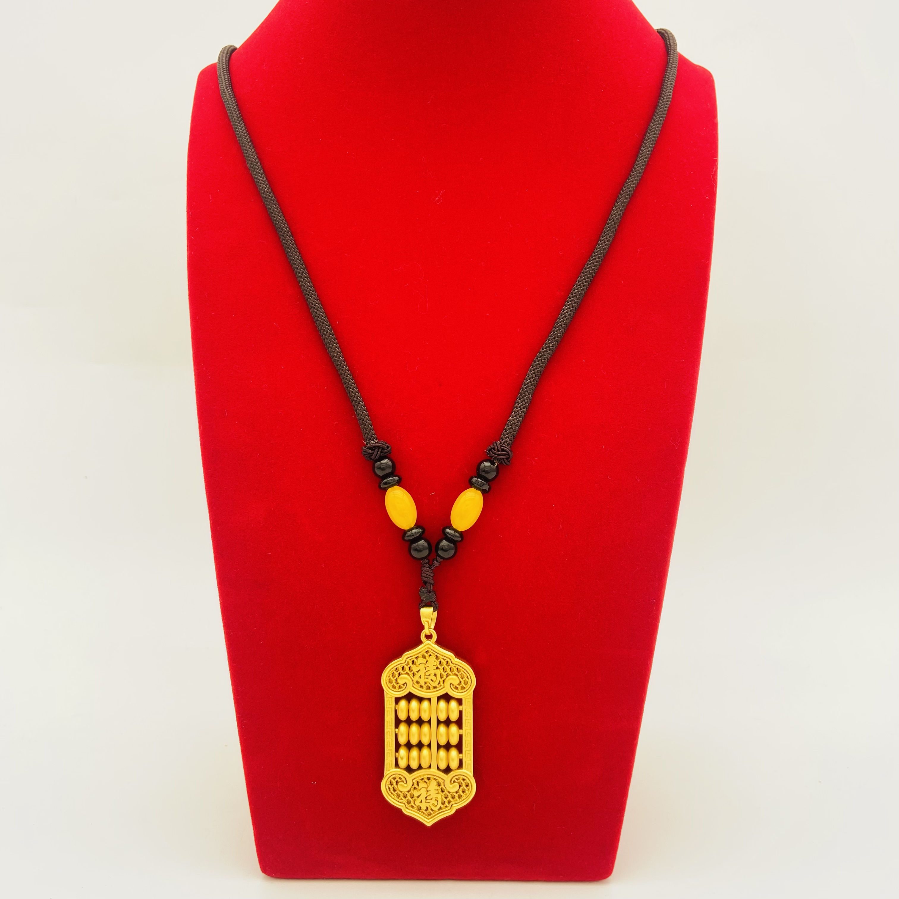 铜合金吊坠 精工算盘吊坠 