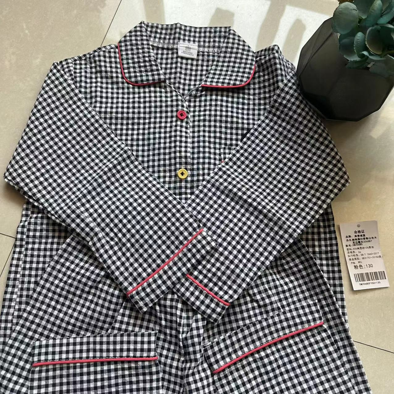 儿童睡衣/方格款/简约大方16