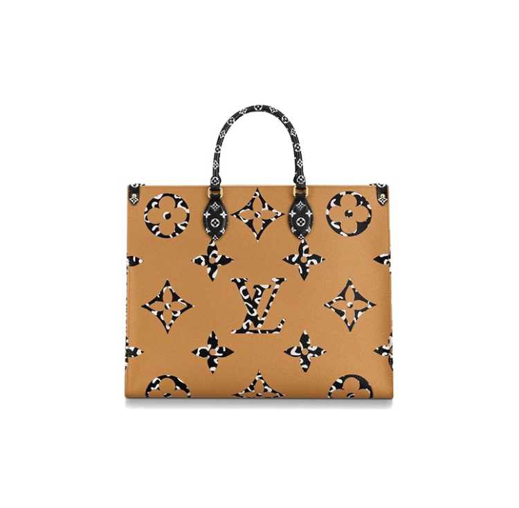 全新未使用 LouisVuitton/路易威登 onthego 大号老花丛林单肩包