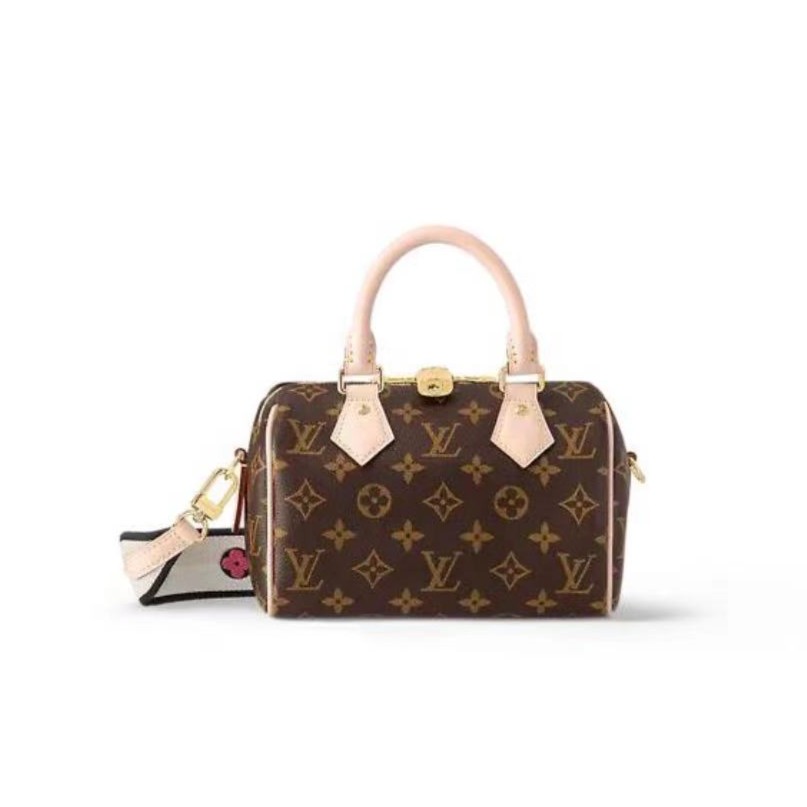 全新未使用 LouisVuitton/路易威登 Speedy20可调节老花单肩包