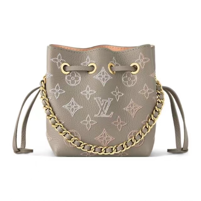 全新未使用 LouisVuitton/路易威登 镂花穿水桶包单肩斜挎包