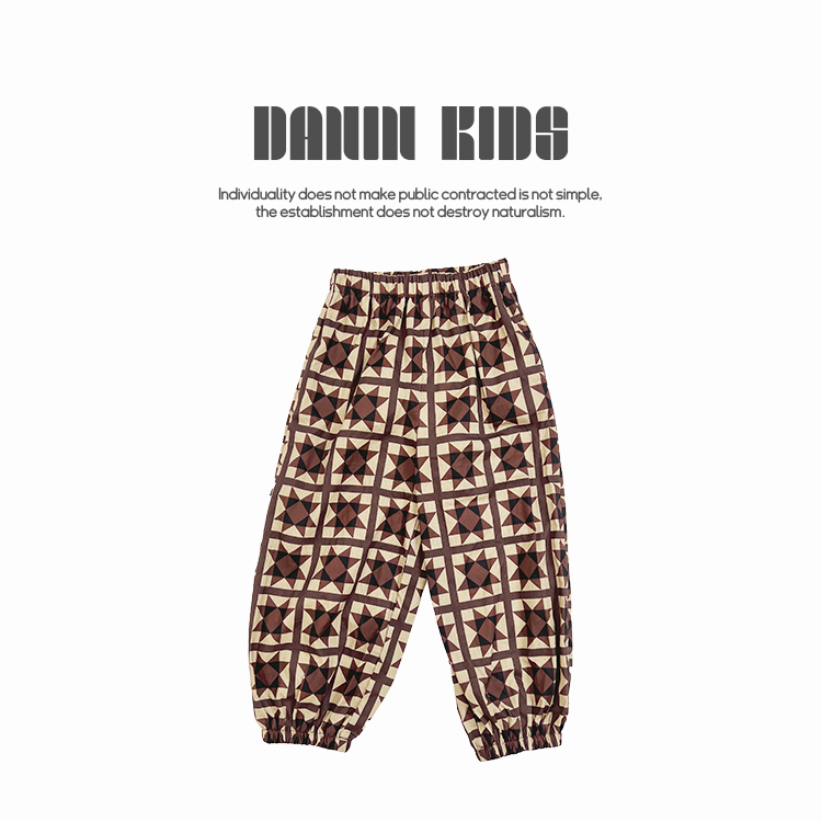 【嗒囜】230921 儿童防蚊裤夏季女童灯笼裤韩版薄款满印休闲长裤