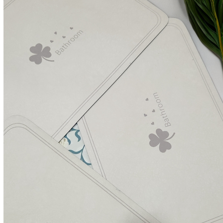 【微瑕】简约三叶草卧室浴室防滑防水地毯地垫