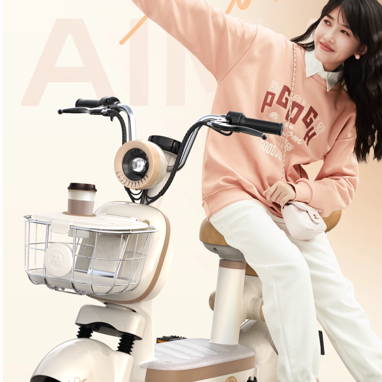 爱玛新款元宇宙pro花园版【破价中不要拍】续航60-70km爱玛原装电池