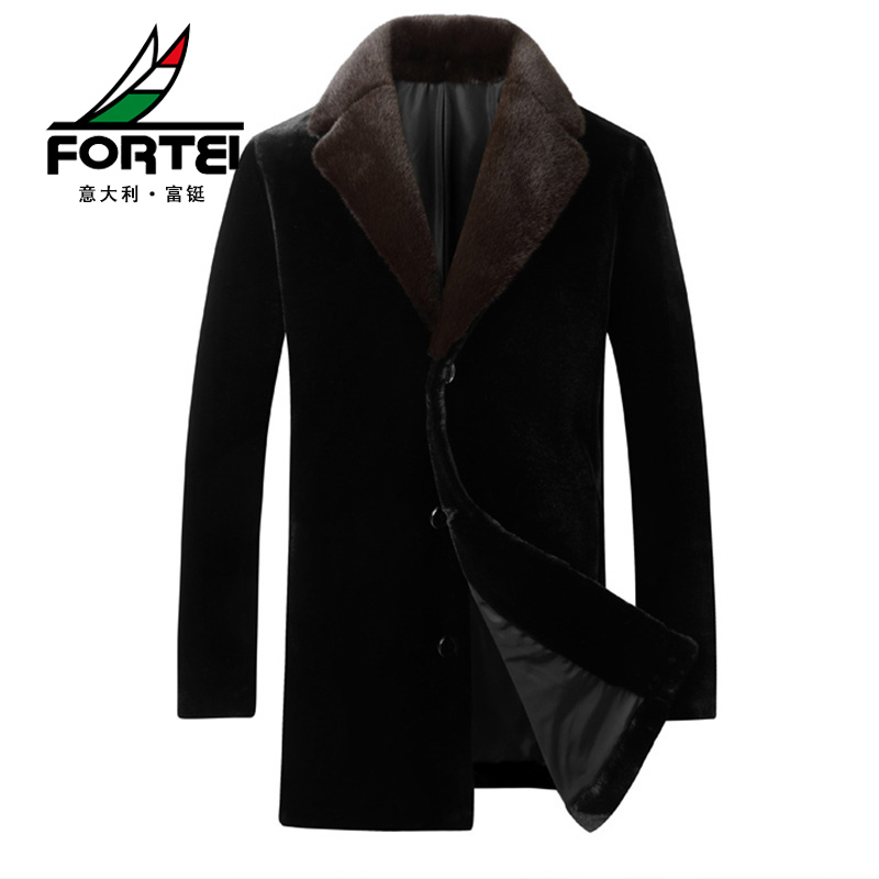 FORTEI/富鋌【源头工厂】海宁男士西装领中长款外套大衣休闲