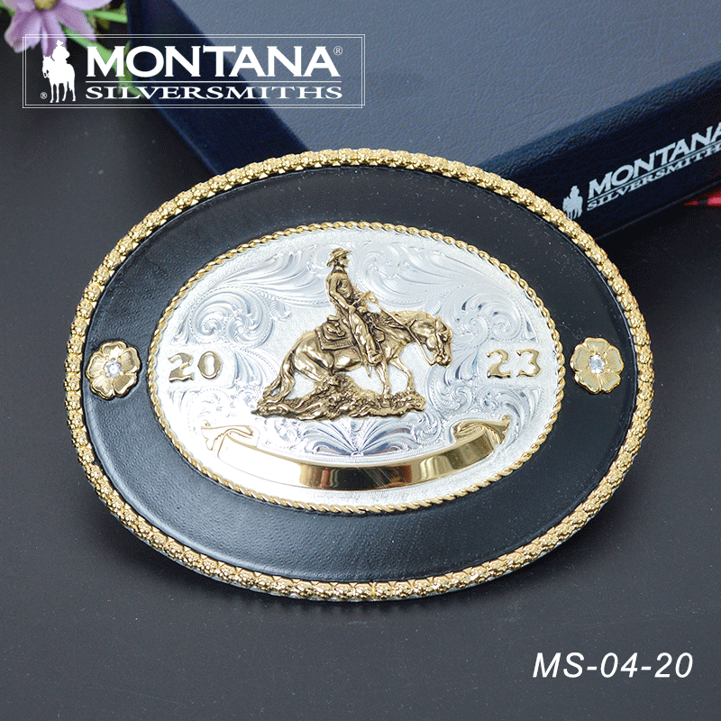  【新】进口Montana美国西部牛仔腰带巴扣皮带腰带巴扣西部巨人马
