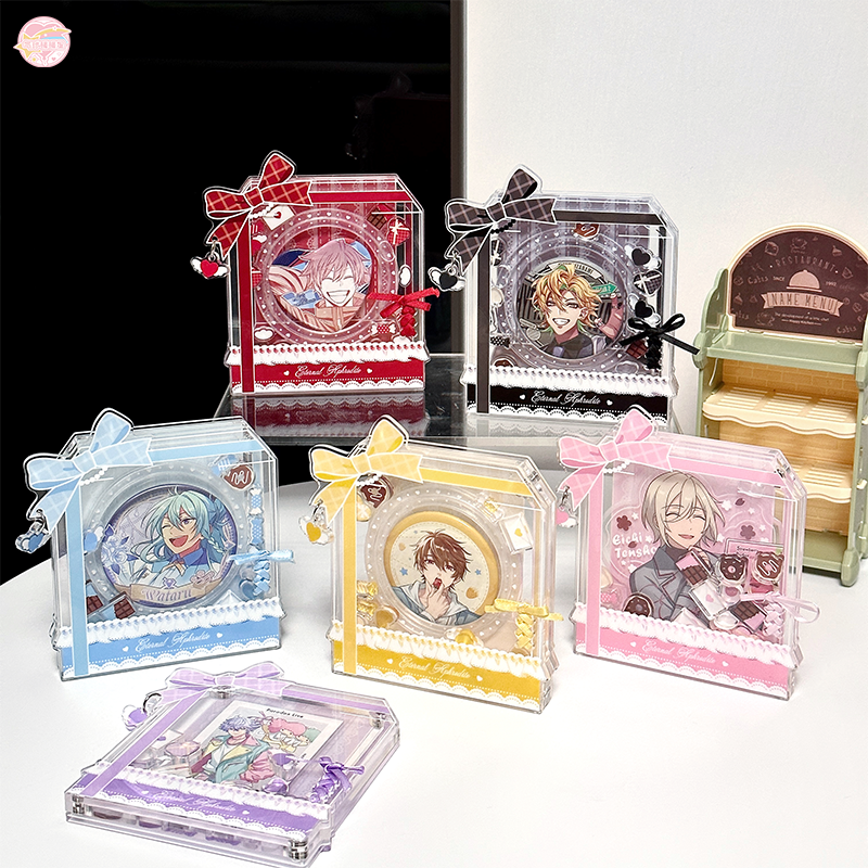 b品5折 气球暖暖星 小丝带吧唧砖亚克力收纳谷美谷子透明保护壳