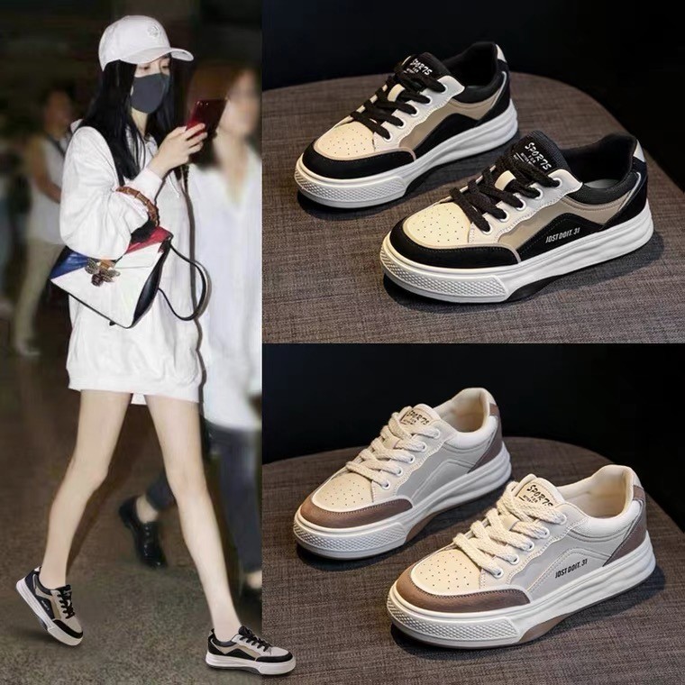 冬季回力休闲小众设计感女鞋2023流行新款百搭学生运动休闲德训鞋