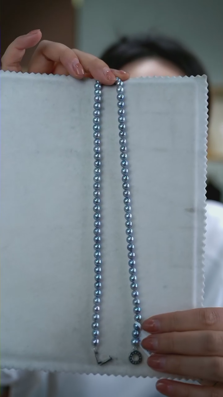 【闪购商品】海水珍珠项链银S925镶嵌5-6mm