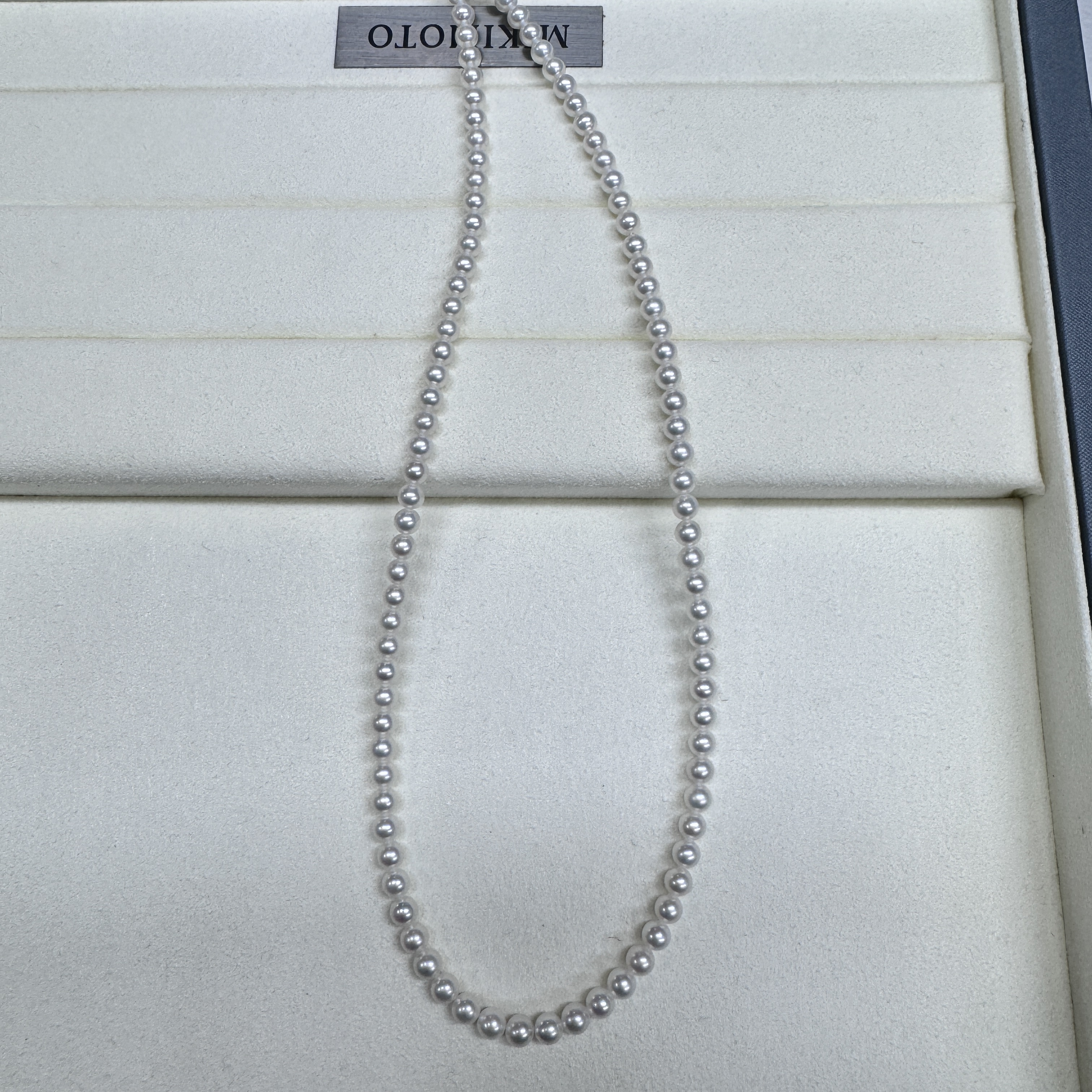 （万能）5-6mm淡水珍珠项链14k金镶嵌