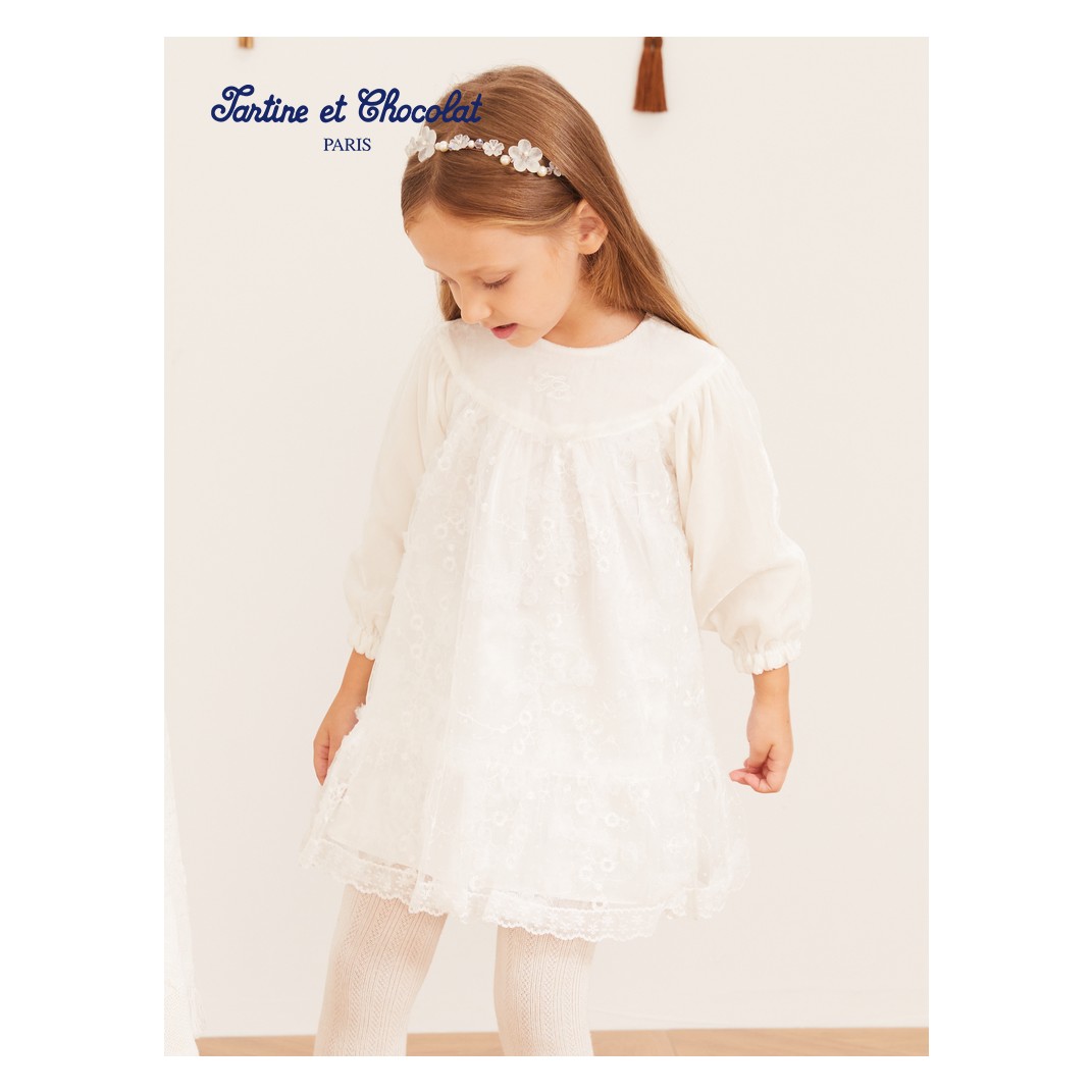 TC法国巧克力法式优雅风感波粒连衣裙CIOWD4952A