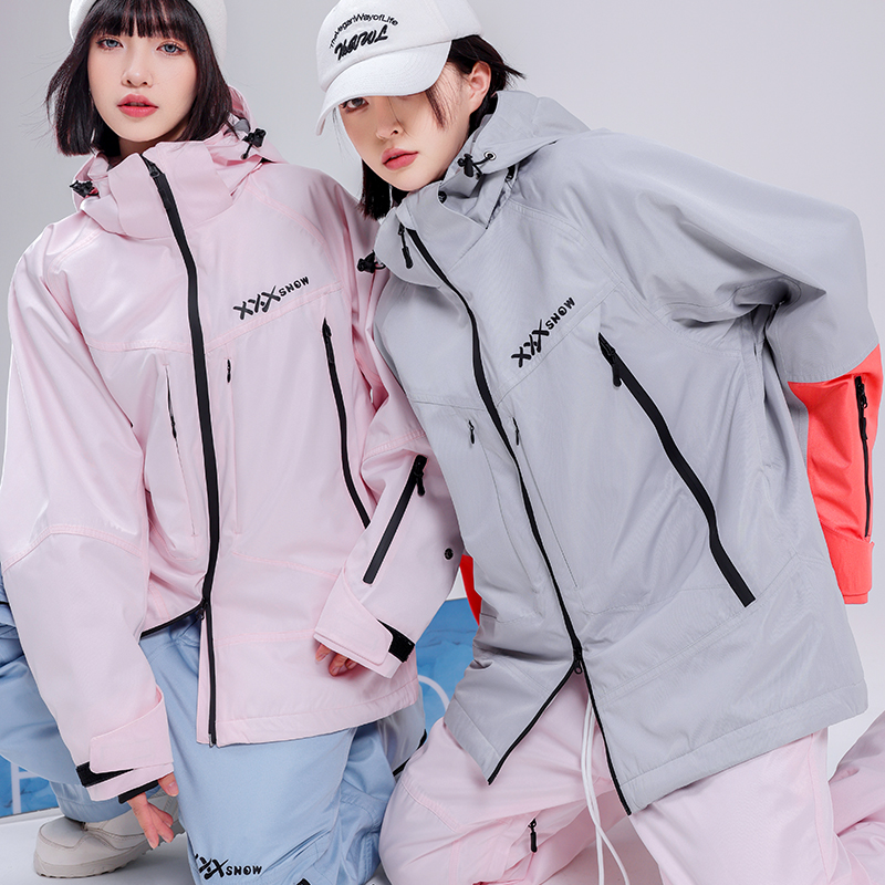 XXXsnow加棉滑雪服上衣男女情侣滑雪衣防水保暖单板双板雪服