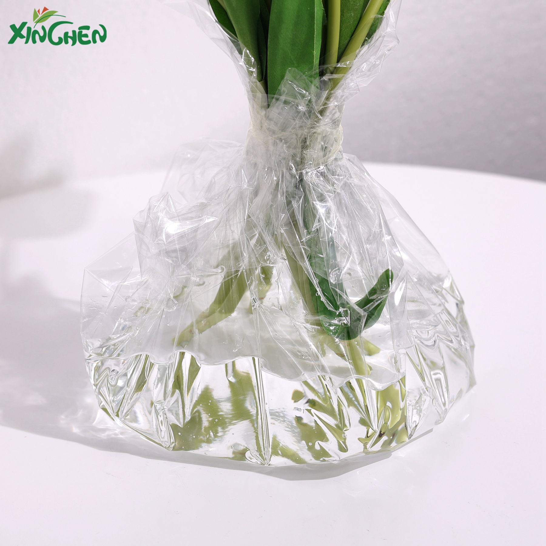 50张透明玻璃纸 花束防水鲜花包装纸花店资材欣辰鲜花包装材料