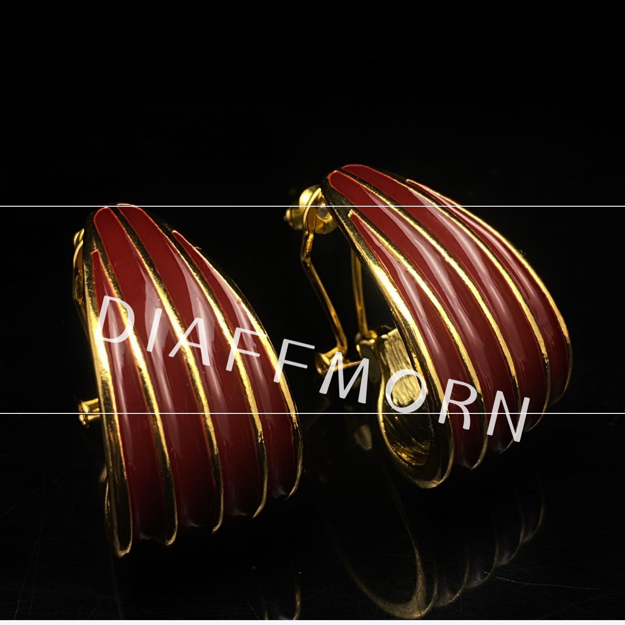 铜合金耳饰 D.F.M〖摩登米兰〗重工高质量大气手工欧美气质中古耳环