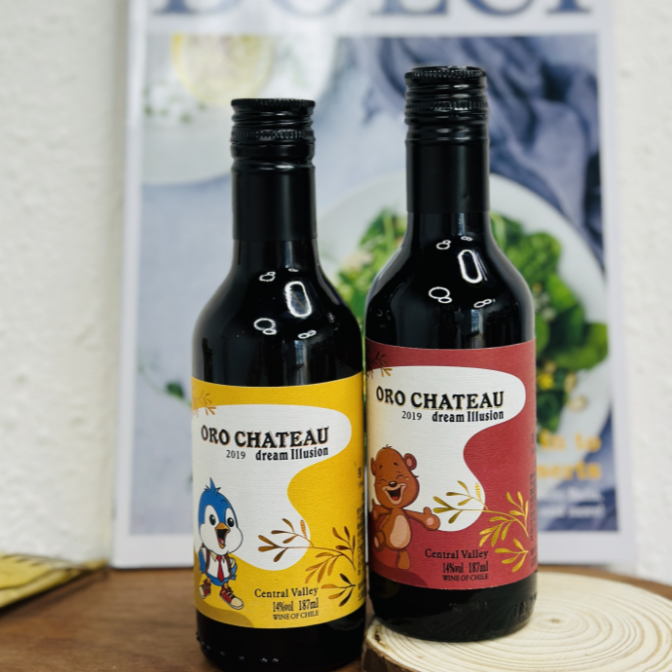 【二等品】小梦幻干红葡萄酒组合 187ml