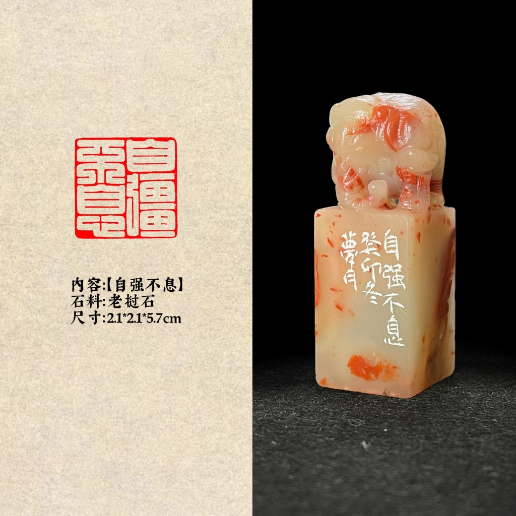 【自强不息】明斋篆刻翟梦月成品闲章印章