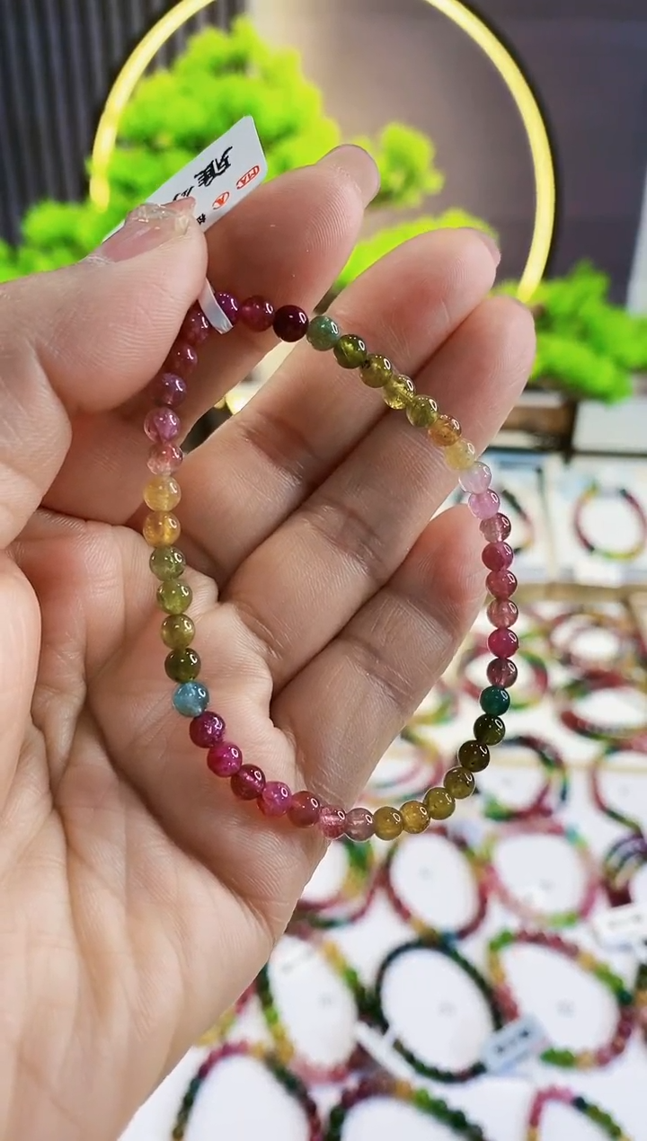 【闪购商品】碧玺手串未镶嵌G2001单圈多样性发货1