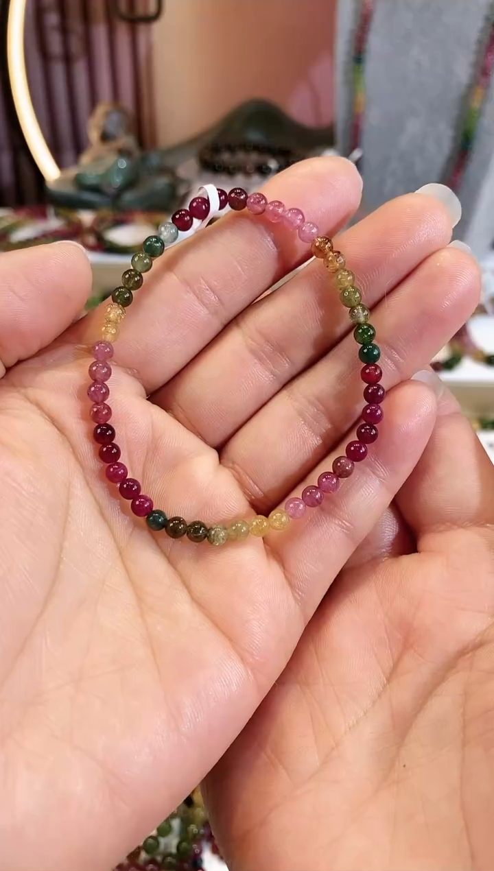 【闪购商品】碧玺手链未镶嵌G2001  素圈多样性发1